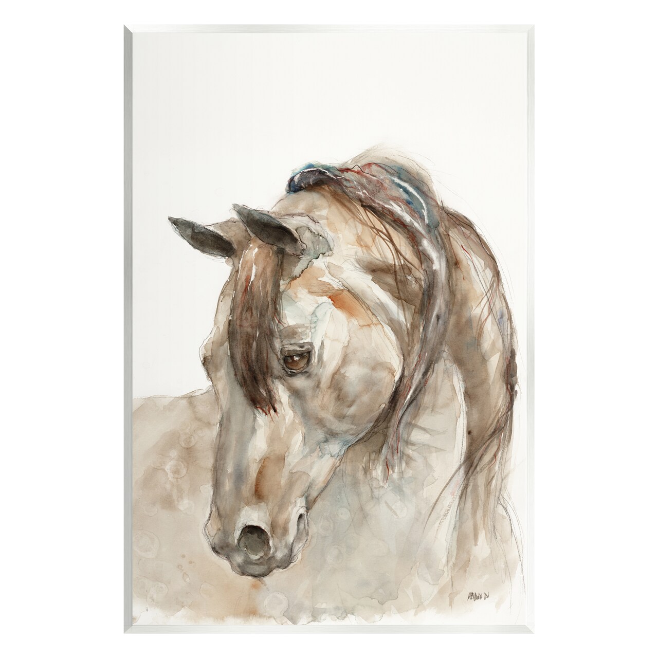 Stupell Industries Gentle Farm Horse Portrait Wall Plaque Art